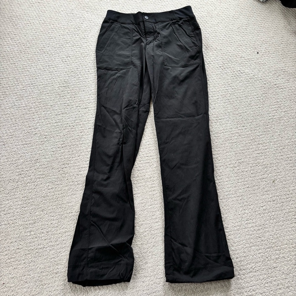 Athleta Trekkie Hike Black Flared Pants